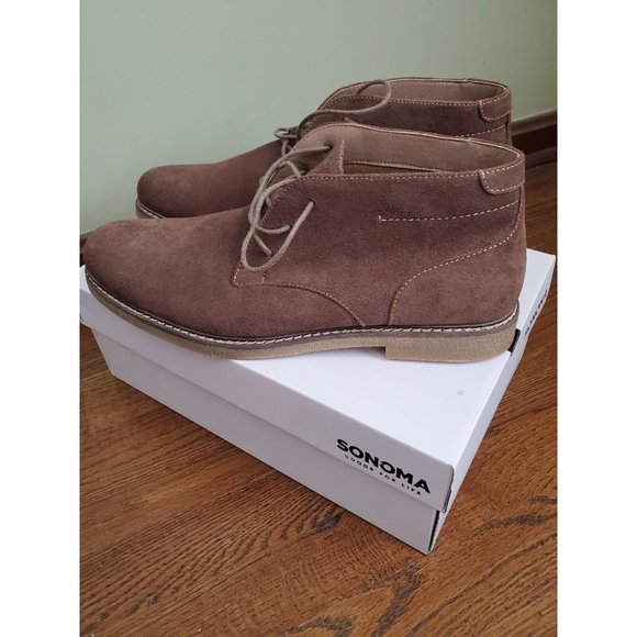 NEW Sonoma Goods For Life Mens Shoes Boots Byron Sand/Tan Size 13